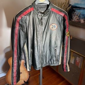 Black Leather moto jacket Wilson’s vintage